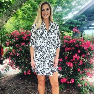 NEW! Leopard Shirt Dress